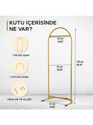 Gorilla Butik Stil Oval Konfeksiyon Askılığı Siyah Renk Askılık Siyah Ayaklı Askılık Kıyafet Askılığı Dilsiz Uşak