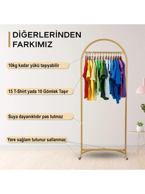 Gorilla Butik Stil Oval Konfeksiyon Askılığı Siyah Renk Askılık Siyah Ayaklı Askılık Kıyafet Askılığı Dilsiz Uşak