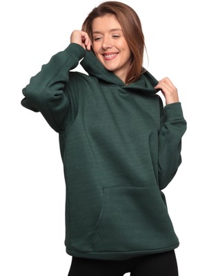 Open Cart Yeni Sm Kapşonlu 3 Iplik Sweatshirt 0153 Kod/renk: Yeşil Kampanya