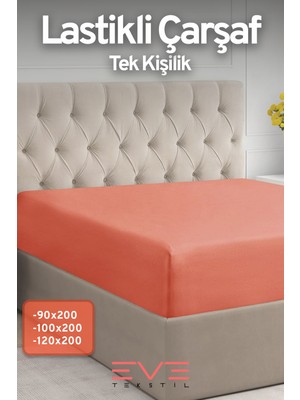 Eve Tekstil Doğal Pamuk Tek Kişilik Rainforce Kumaş Lastikli Çarşaf ve Yastık Kılıf Set
