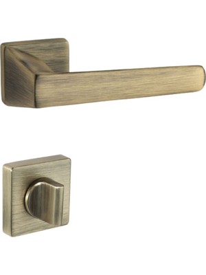 System Concordia Rozetli Kapı Kolu Antik Renk Wc