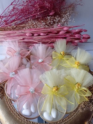 Metal Halkalı Nikah ,nişan, Kına Şekeri ,25 Adet