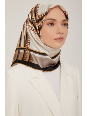 Armine Nostalji Serisi %100 Sura Ipek Eşarp 8845D 04