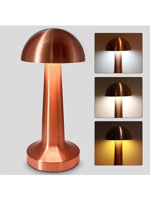 CT-8430 Lizbon Sarjli Masa Lambası 3 Farklı Renk Moduna Dokunmatik Geçiş Cata Dimmerli Rose Gold
