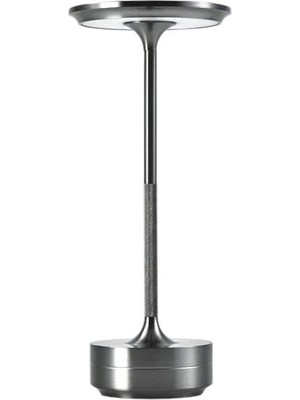 Cata CT-8438 Toronto Gümüş Şarjlı Masa Lambası Aydınlatma Dokunmatik Dimmer 3 Farkli Renk Ayari Işık Lamba Ofis Çalışma