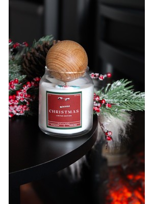 Milky Way Home Art Yılbaşı Mum | Christmas Limited Edition S | Ahşap Fitili Soya Wa x  Vanilla&sage