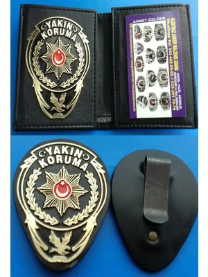 Aldatmaz Yakın Koruma Rozetli Cüzdanı,+Kemer Rozeti Satınal-Sıvıle Satılmaz-Sadece,yakın Koruma Kımlık Kartlı Personel Alabilir