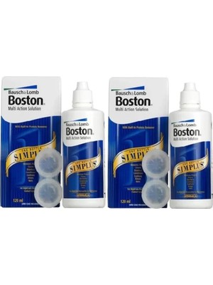 Bausch + Lomb Boston Multi Action Simplus Lens-Solüsyonu 120 ml x 2 Adet