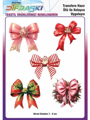 F17 Ajans Kurdela 5 Adet Ütü ile Yapışan Tişört Tekstil Transfer Dtf Baskı