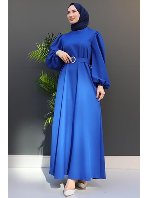 Giza Store Feyza Tesettür Elbise Kahve