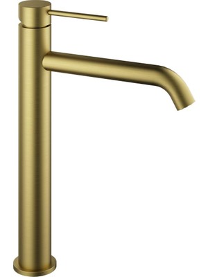 FJ-SS2022 Mat Altın Yüksek Lavabo Bataryası