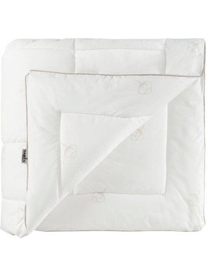Sarev Algodon Beyaz Tek Kişilik Mikro Jel Özel Dolgulu Yorgan 155*215 cm