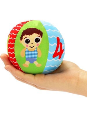 Sozzy Renkli Çıngıraklı Top Montessori Uyumlu Eğitici Oyun Eğlenceli Tasarım