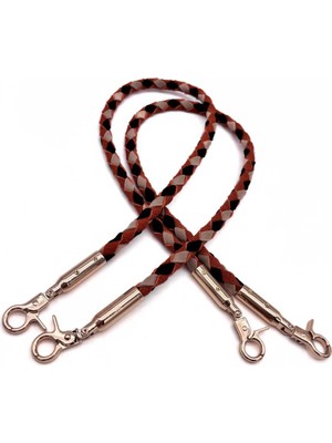 Angel Çanta Aksesuar Renkli  60 Cm  Örme Çanta Sapı Light Gold Metal