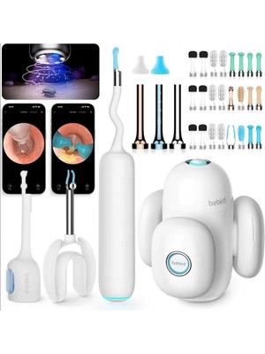 Bebırd Home 30S Famıly Edıtıon 10MP Kamera 3.5mm Lens Şarjlı Wıfı Görüntülü Kulak Temizleme Seti