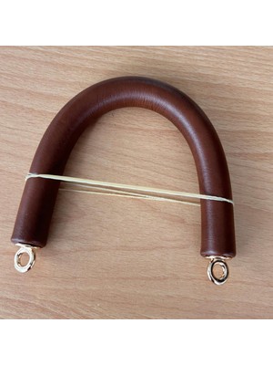 Angel Çanta Aksesuar 27 Cm Rulo Model Suni Deri Taba Çanta Sapı Light Gold Metalli