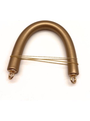 Angel Çanta Aksesuar 27 Cm Rulo Model Suni Deri Rugan Gold Çanta Sapı Light Gold Metalli