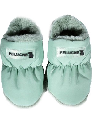 Peluche Mint Green Parachute Child Slipper Çocuk Günlük Ev Pandufu Par-Cmt Yeşil