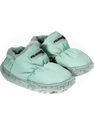 Peluche Mint Green Parachute Child Slipper Çocuk Günlük Ev Pandufu Par-Cmt Yeşil