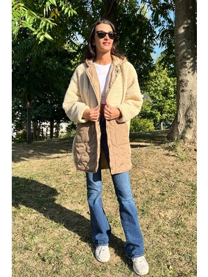 Love The Wind Uzun Peluşlu Kaban