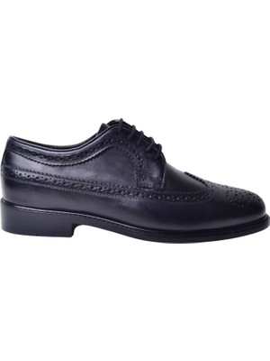 Danacı 906 Klasik Deri Siyah Kösele Ayakkabı