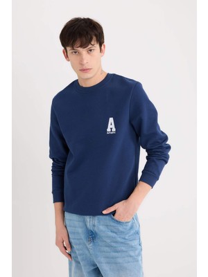 Defacto  Lacivert Erkek Sweatshirt D3670AX/NV241