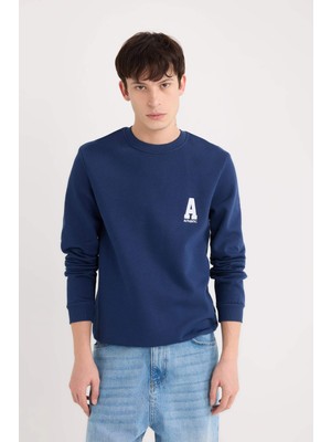 Defacto  Lacivert Erkek Sweatshirt D3670AX/NV241