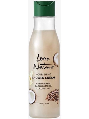 Oriflame Nature Love Nature Organik Kakao Yağı ve Hindistan Cevizi Yağı Özlü Besleyici Duş Jeli