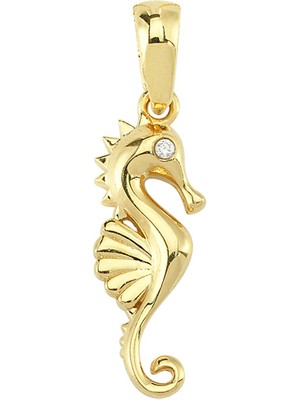 Altın Sepeti Deniz Atı Altın Kolye Ucu