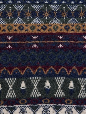 Gap Erkek Lacivert Cashsoft Fair Isle Desenli Kazak