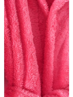 5-6 Yaş Çocuk Yumuşacık Kapşonlu Sabahlık Welsoft