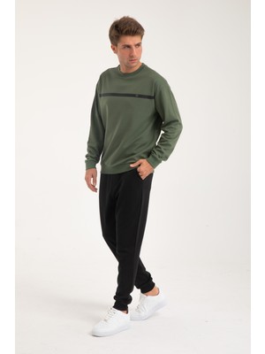 WKM GOLD Erkek Baskılı Interlok Kumaş Sweatshirt