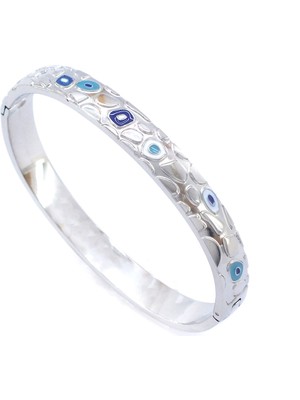 Bz 316L Çelik Nazar Boncuğu Kadın Spor Kelepçe BLZ-518