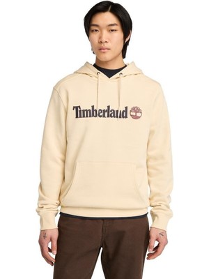 Timberland Kennebec River Hood Logolu Erkek Sweatshirt Angora