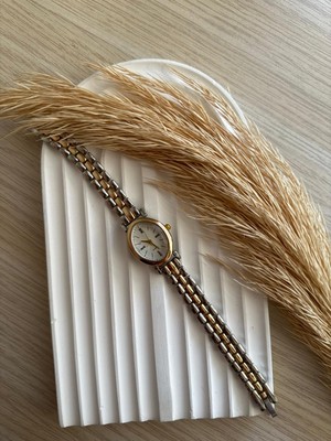 Quartz Retro Minimal Hasır Kordon Vintage Kadın Kol Saati