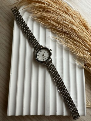 Quartz Retro Minimal Hasır Kordon Vintage Kadın Kol Saati Boncuk Model