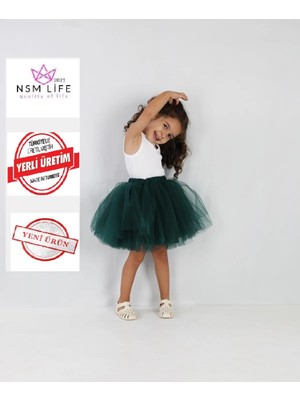 Kız Çocuk Yoğun Kabarık Astarlı Tütü Etek