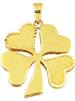 Bilezikci Hasır Desenli Yonca 14  AyarKolye Ucu