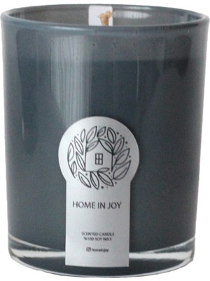 Home In Joy Mum 190G Soya Tuberose Kokulu Ocean Antrasit Mavi 360G Cam 7X8CM