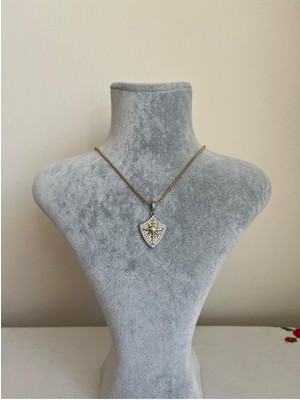 Asteria Jewelry Top Zincirli Altın Şövalye Kolye