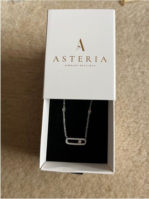 Asteria Jewelry Hareketli Taşlı Mess Kolye