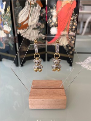 Asteria Jewelry Çağla Şikel Ema Model Ayıcık Küpe