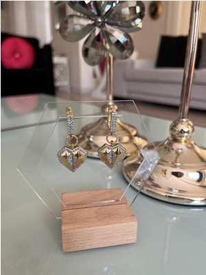 Asteria Jewelry Çağla Şikel Ema Model Kalp Küpe