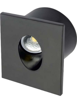 Cata CT-5179SG 3W LED Koridor Armatür Siyah Kasa Gün Işığı İç Mekan Aydınlatma Modern