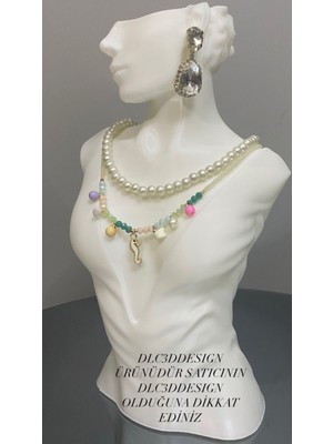 Tekno Trust Dekoratif Takı Mankeni, Teşhir Standı, Takı Organizer, Şık Mücevher Küpe Kolye Sergileme Standı