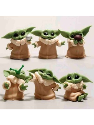 Salıncak Star Wars 1 Adet Çift Mıknatıslı 6 cm   Baby Yoda Figür ( Stok Durumuma Göre Gönderilir )