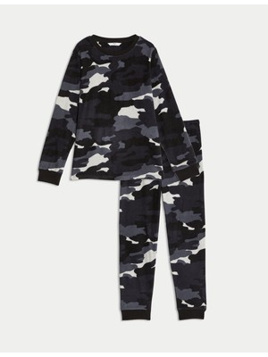 Polar Kamuflaj Desenli Pijama Takımı (1-16 Yaş)