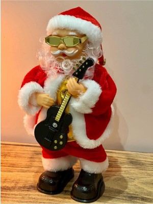 27 cm Müzikli Dans Eden Noel Baba, Hareketli Yılbaşı Oyuncak, Twerk Yapan Eğlenceli Figür