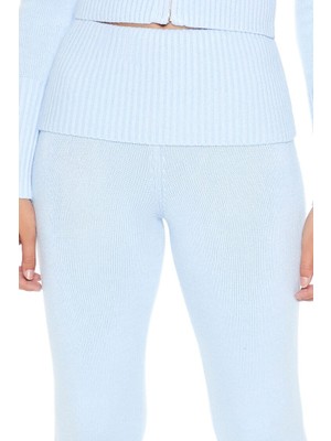 Sweater-Knit Bootcut Pantolon