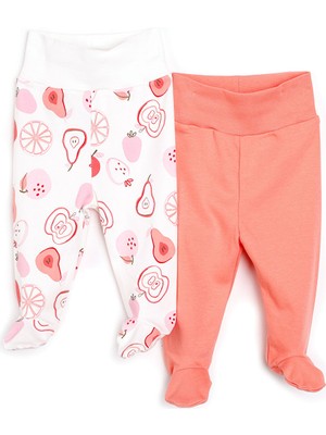 Hellobaby Yenidoğan Geniş Bel Meyve Desenli 2li Patikli Alt Kız Bebek